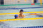写真:招待選手による模範水泳及び全体向けワンポイントレッスン