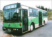 営業運転中のDPFシステム搭載路線バス