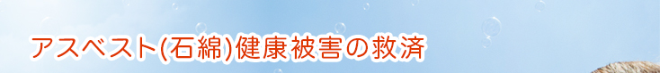 アスベスト（石綿）健康被害の救済