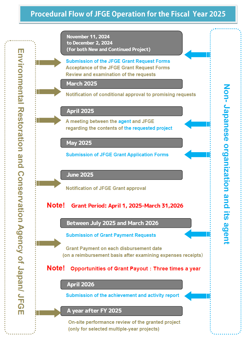 Procedural Flow of JFGE Operation for the Fiscal Year 2022