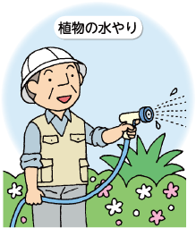 植物の水やり