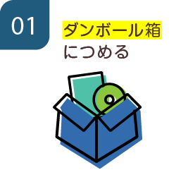 01 ダンボール箱につめる