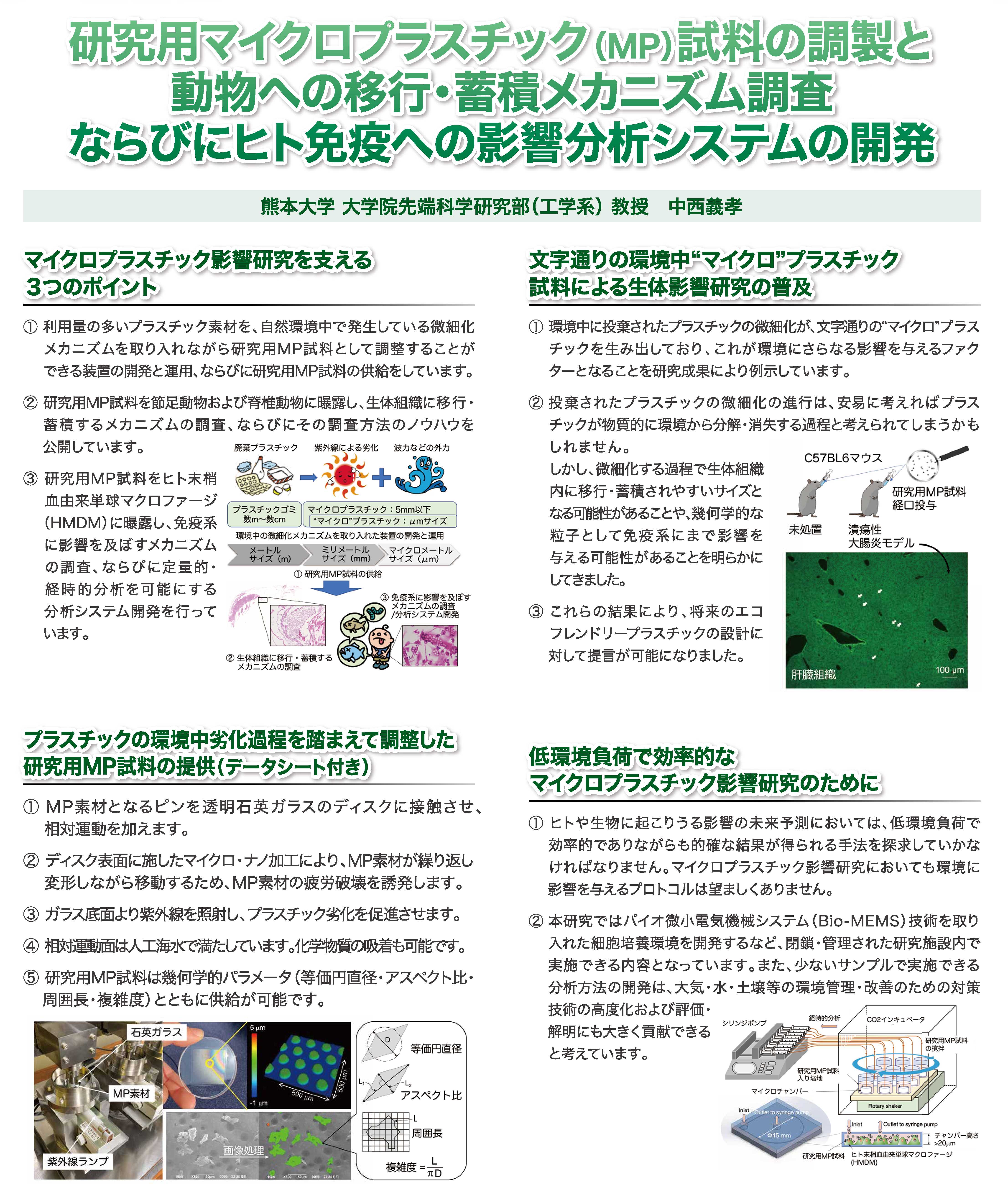 研究紹介「研究用マイクロプラスチック（MP）試料の調製」画像