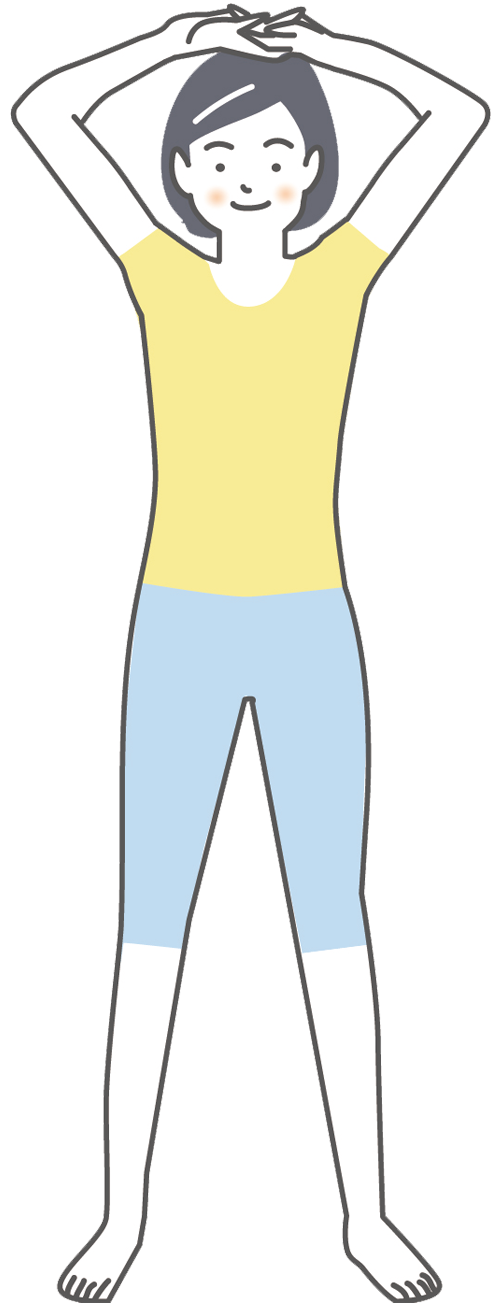 体幹のストレッチ1