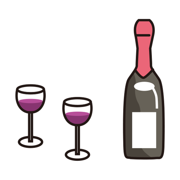 イラスト　アルコール