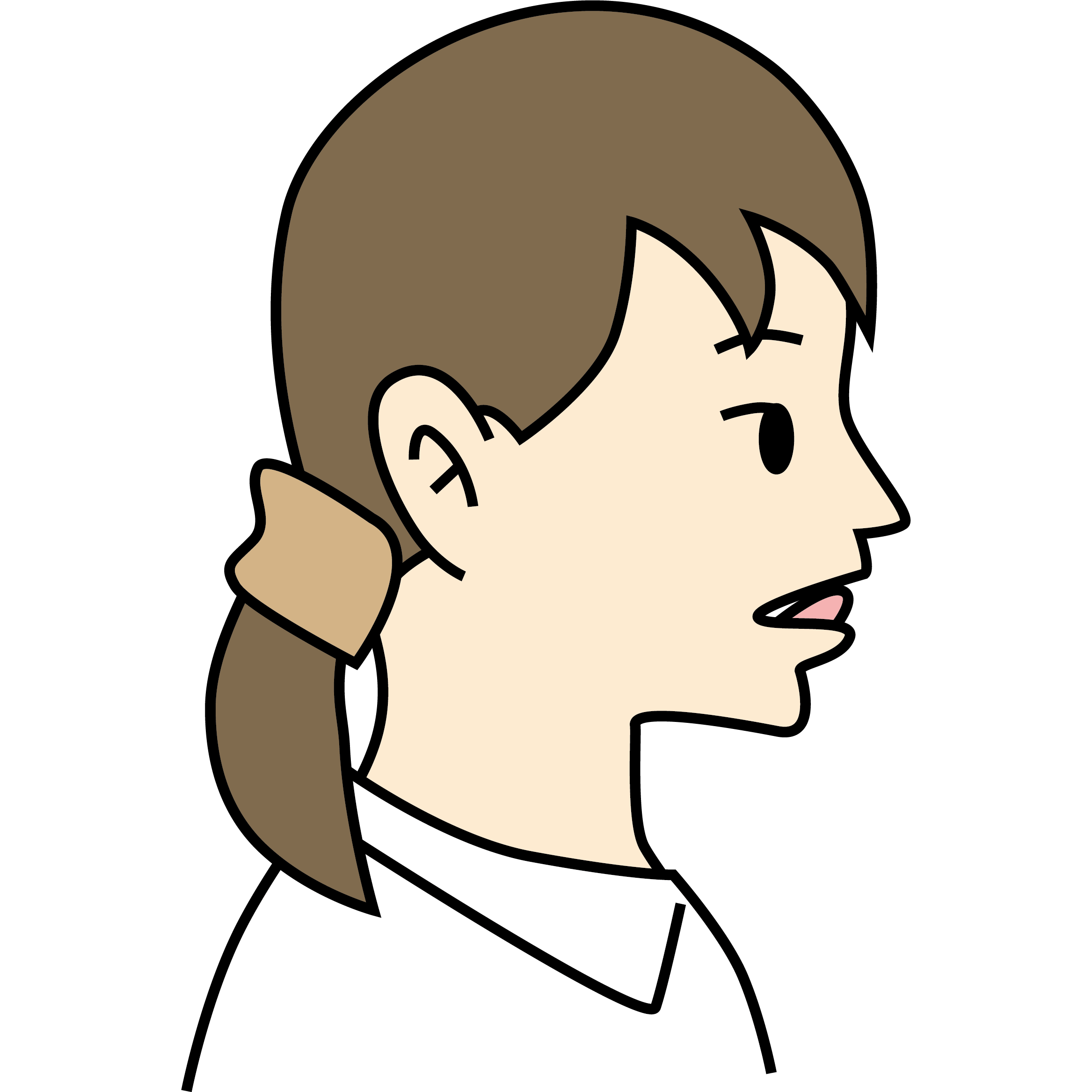 イラスト2　舌を上顎に強く押し当てながら嚥下